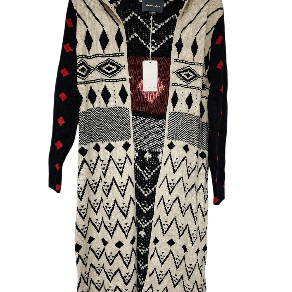 Lovemarks Cardigan With Aztec design NWT